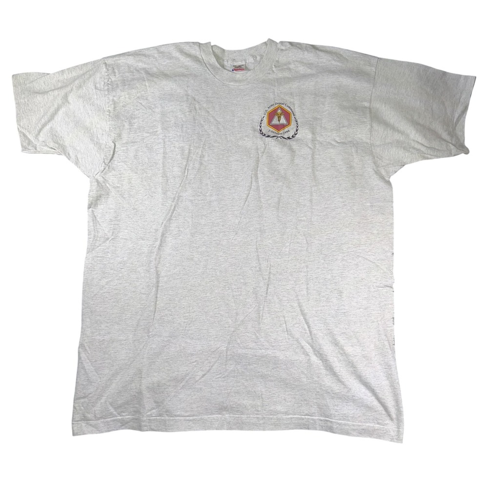 Vintage US Army Dental Command Shirt Mens 3XL Fruit of the Loom Military 90s